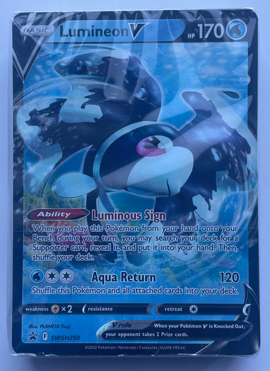 POKEMON TCG LUMINEOM V SWSH250 BLACK STAR PROMO (NEW SEALED DECK)