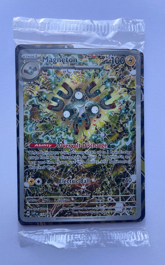 POKEMON TCG MAGNETON SVP 159 BLACK STAR PROMO HOLO SURGING SPARKS Thick Pack (NEW SEALED)