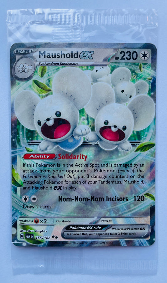 POKEMON TCG MAUSHOLD EX 155/182 HOLO PROMO (NEW SEALED)