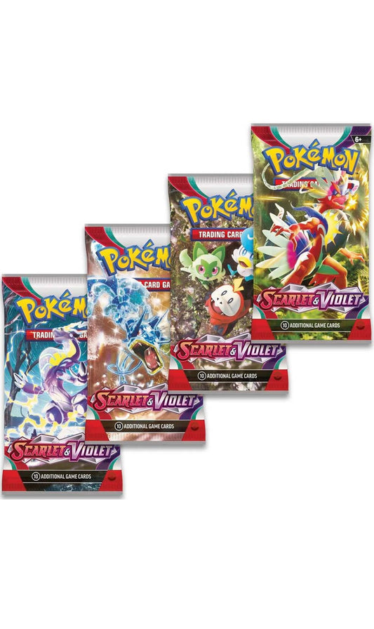 Pokemon TCG Scarlet & Violet Art Set 4 Packs (New Sealed)