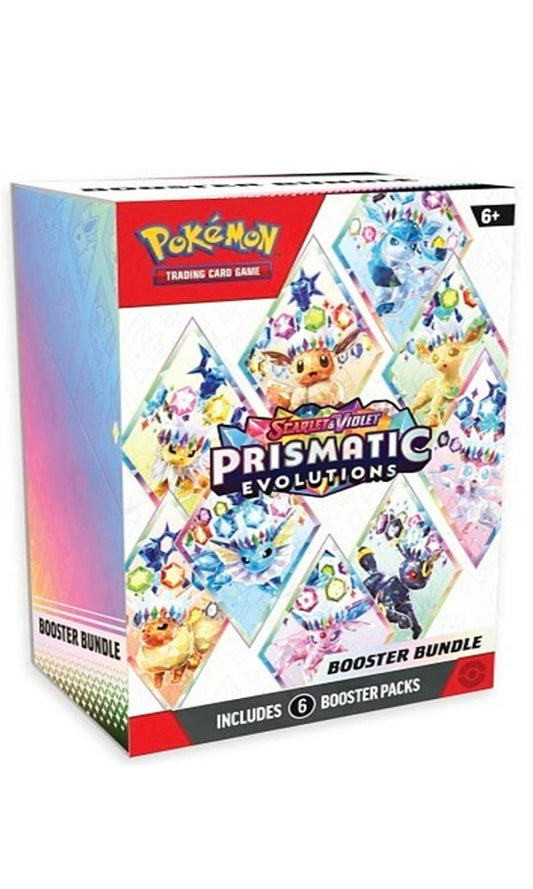 POKEMON TCG SCARLET & VIOLET PRISMATIC EVOLUTIONS BOOSTER BUNDLE 6 Packs (NEW SEALED)