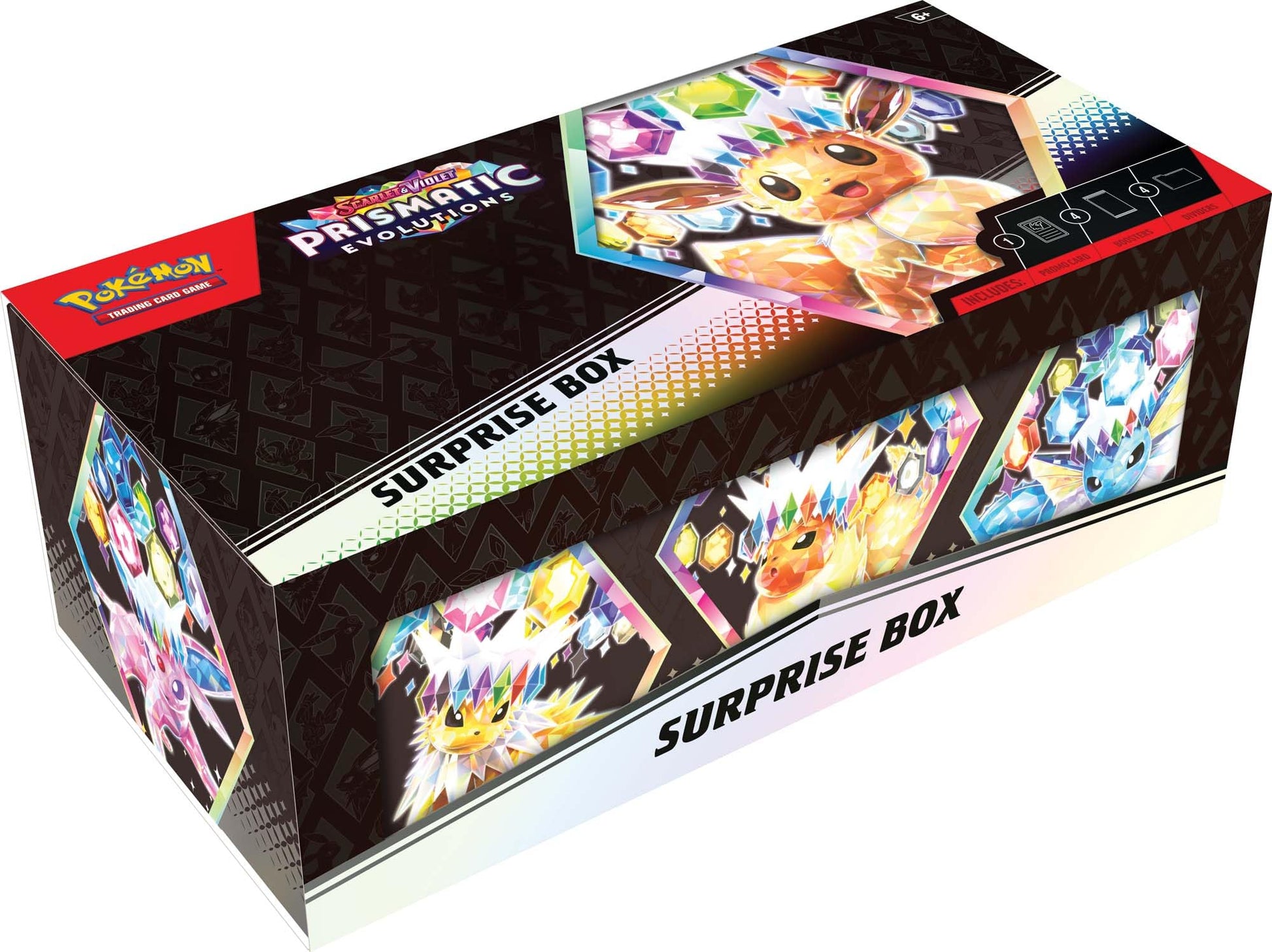 POKEMON TCG SCARLET & VIOLET PRISMATIC EVOLUTIONS SURPRISE BOX 4 Packs (NEW SEALED)