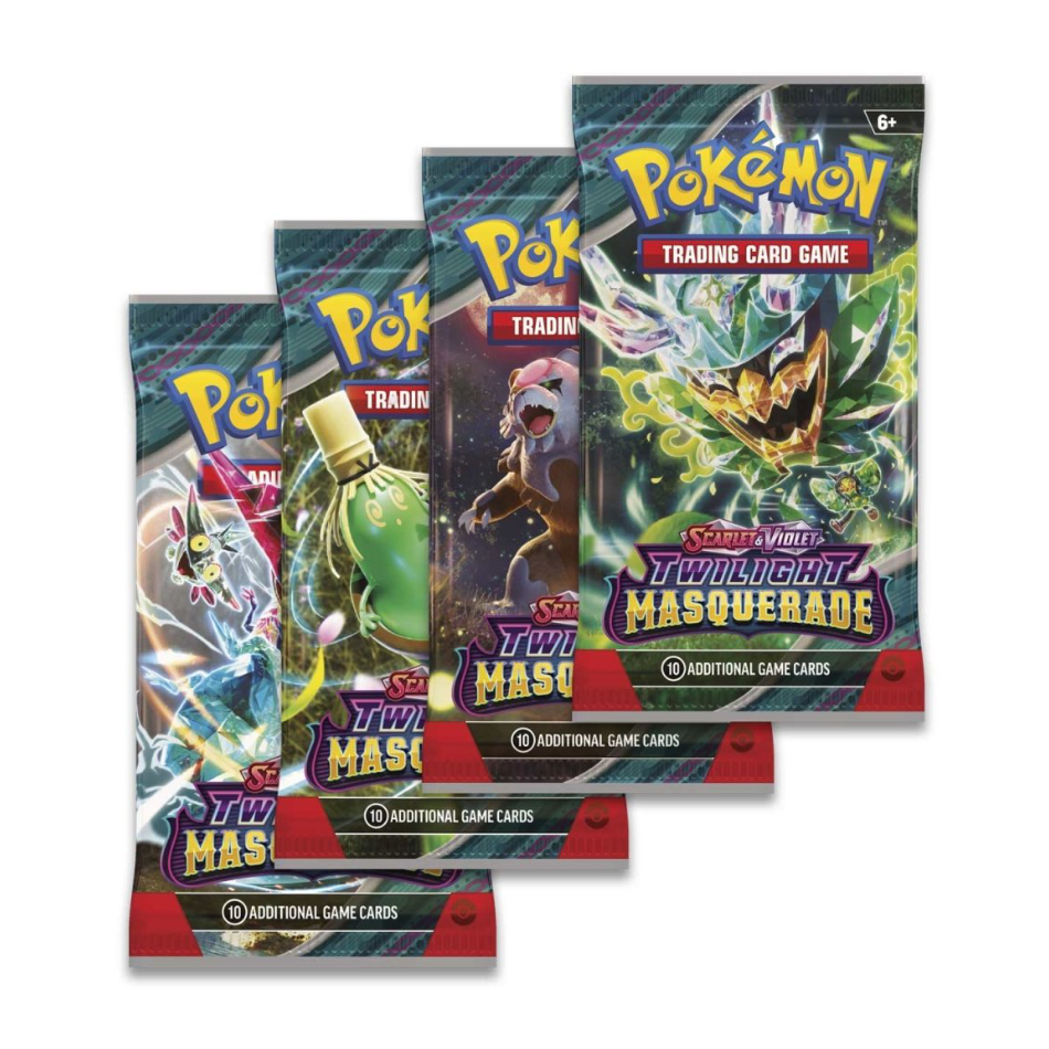 POKEMON TCG SCARLET & VIOLET TWILIGHT MASQUERADE ART SET 4 Packs (NEW SEALED)