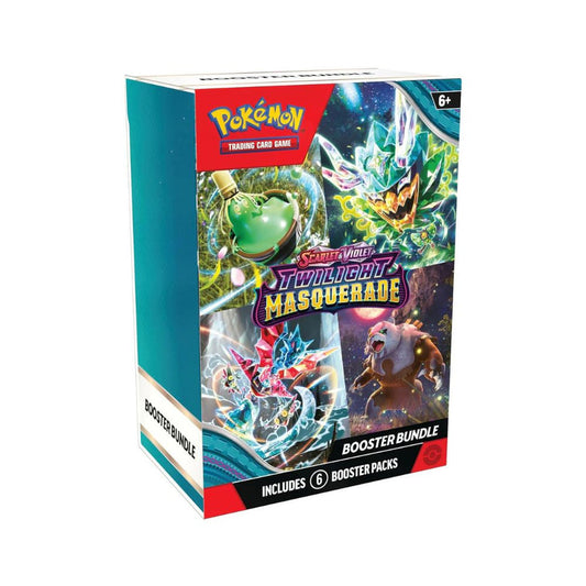 POKEMON TCG SCARLET & VIOLET TWILIGHT MASQUERADE BOOSTER BUNDLE BOX 6 Packs (NEW SEALED)