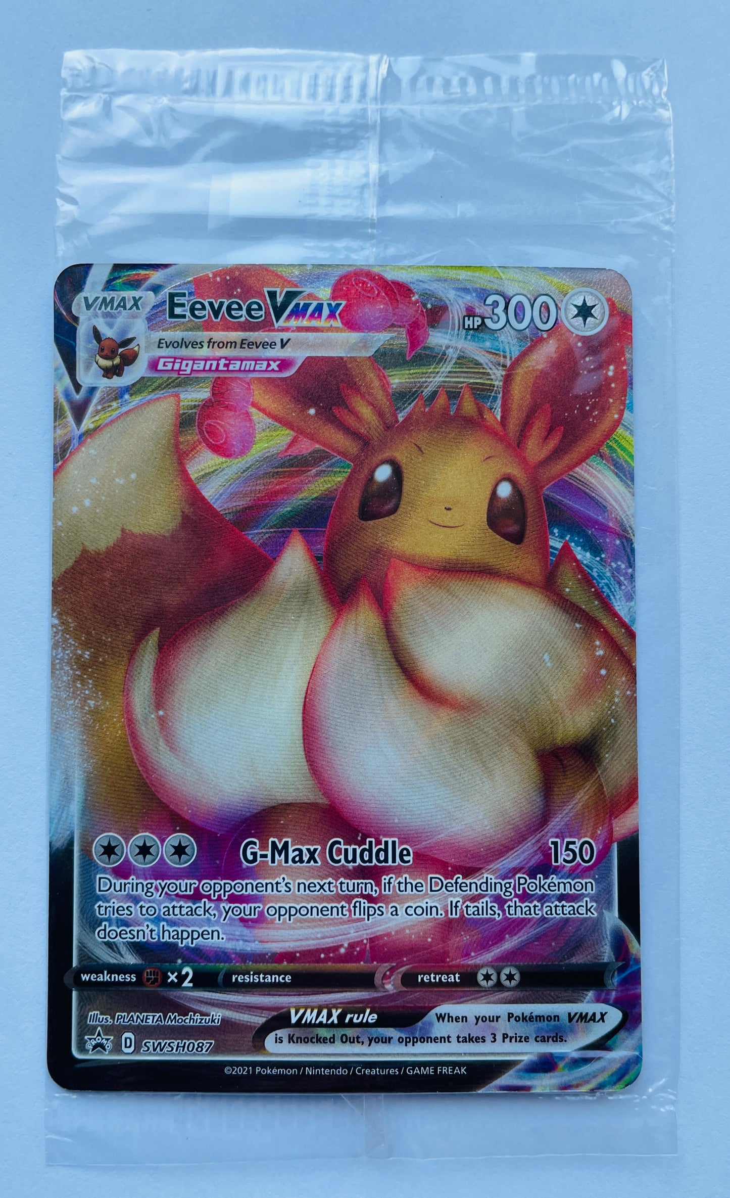 POKEMON TCG SHINING FATES EEVEE BLACK STAR HOLO PROMO SWSH087 (NEW SEALED)