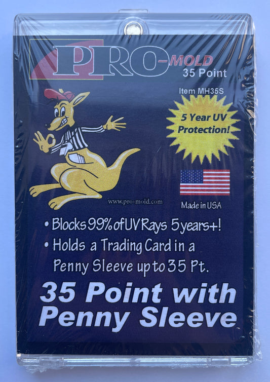 PRO-MOLD 35pt ONE TOUCH with SOFT SLEEVE CARD PROTECTOR FOR MAXIMUM PROTECTION