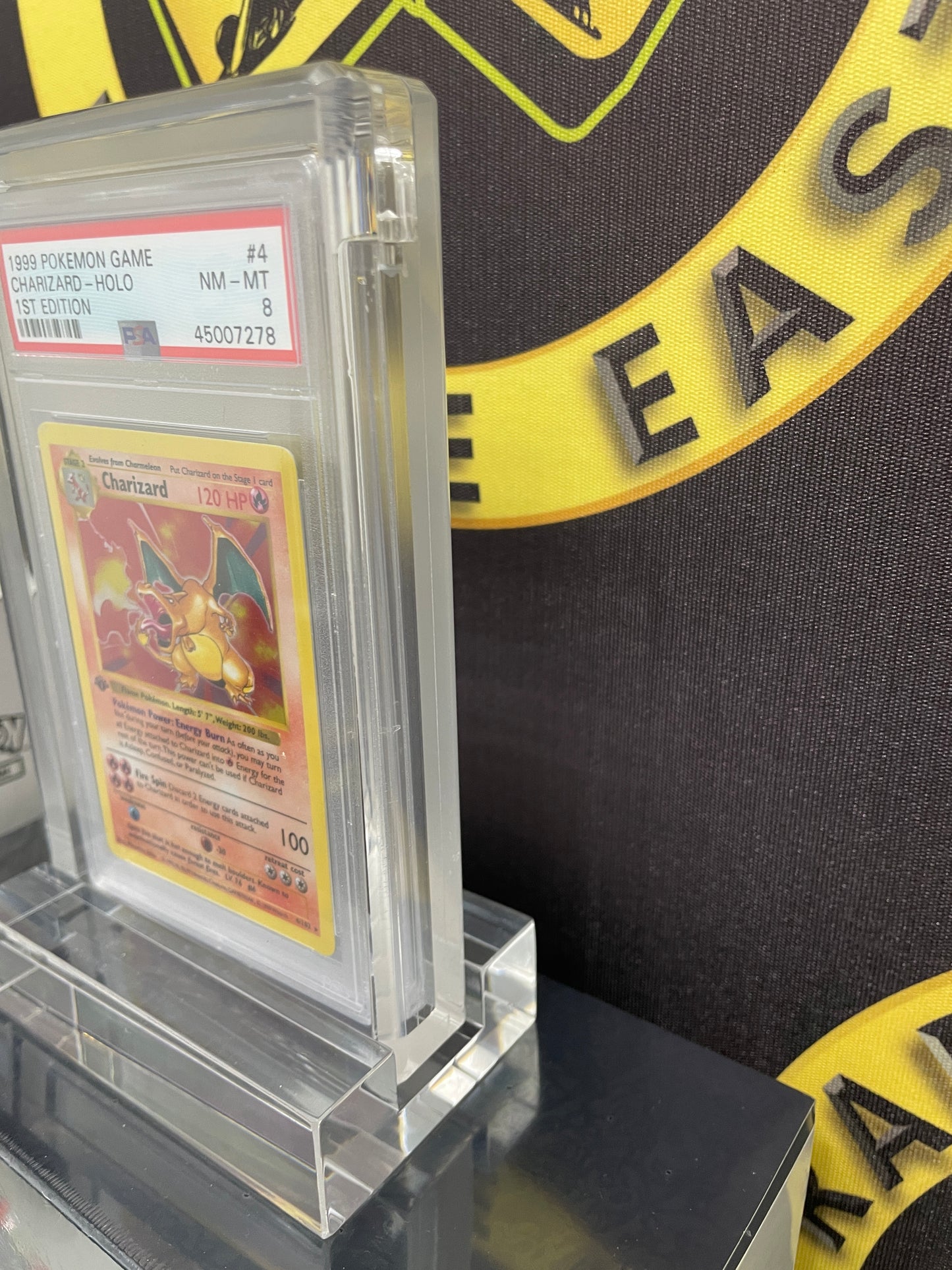 PSA Slab Display Case Acrylic Magnetic Holder + Stand for PSA Graded Cards (Premium Quality)