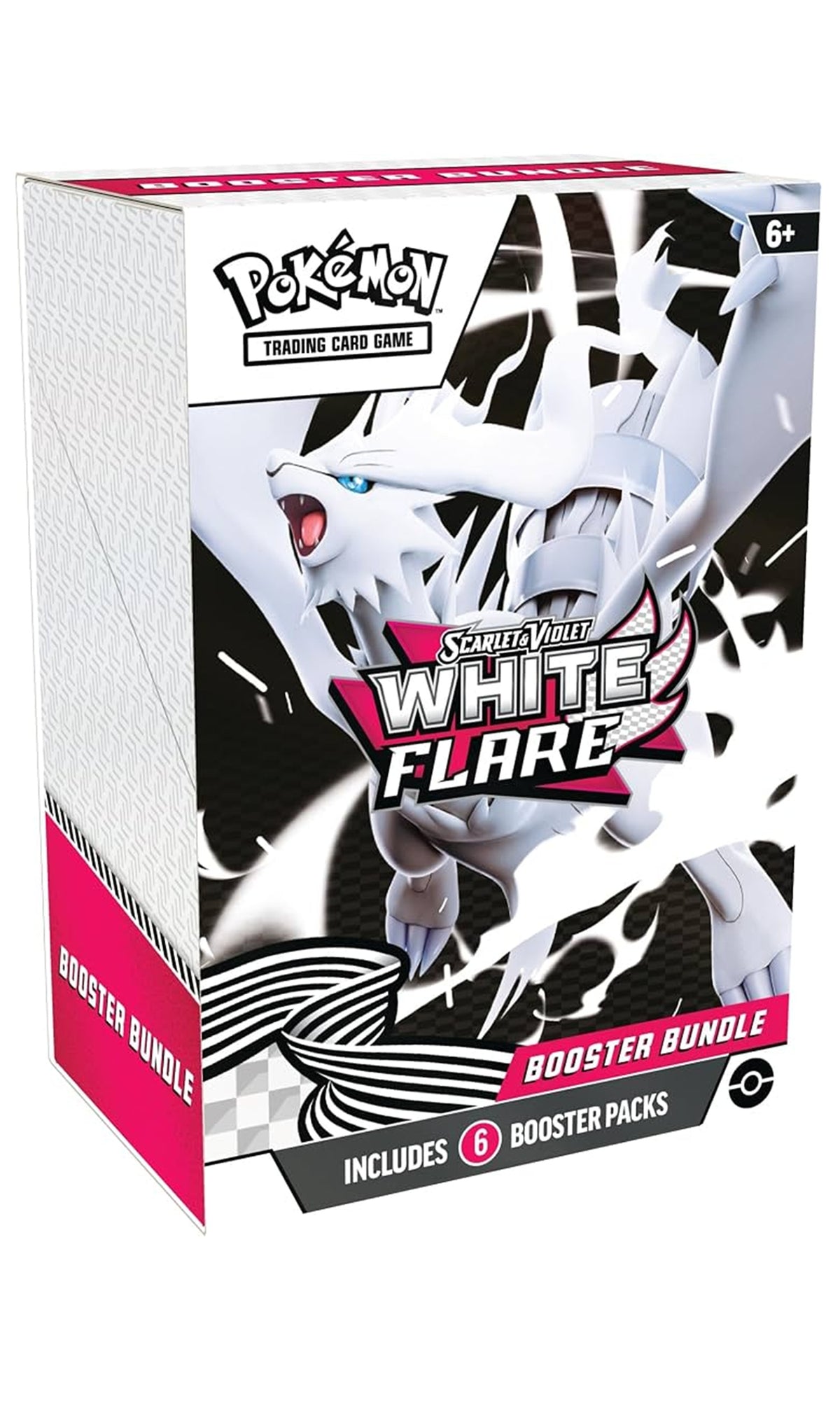 Pokémon White Flare Booster Bundle Box – 6 sealed Scarlet & Violet booster packs