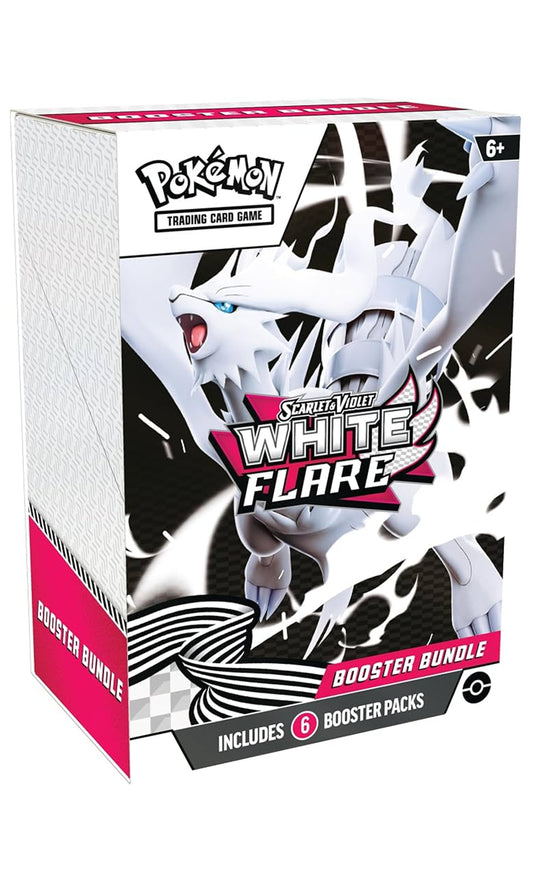 Pokémon White Flare Booster Bundle Box – 6 sealed Scarlet & Violet booster packs