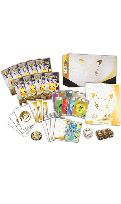 Pokemon TCG 30th Celebration ETB Elite Trainer Box (New Sealed) - Content