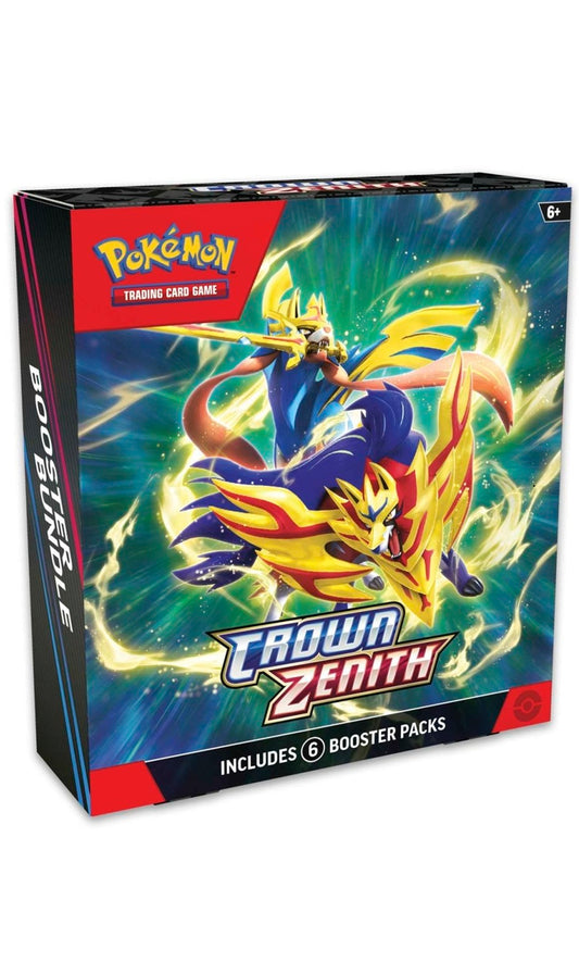 Pokemon TCG Crown Zenith Booster Bundle Box 6 Packs (New Sealed)