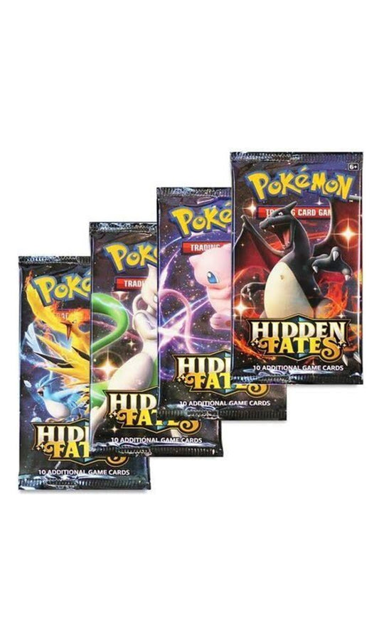 Pokemon TCG Hidden Fates Full Art Set 4X Booster Packs (New Sealed)