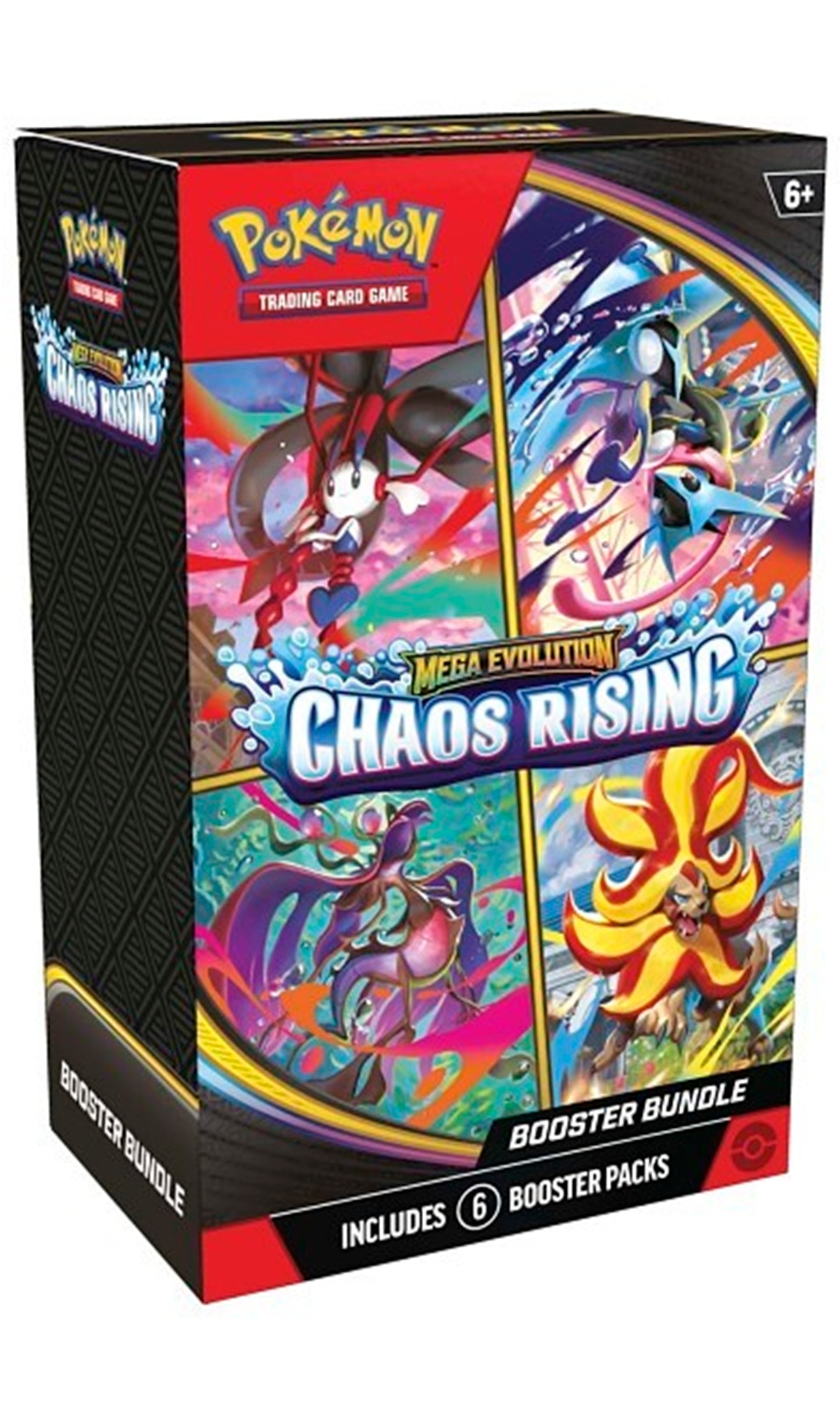 Pokemon TCG Mega Evolution Chaos Rising Booster Bundle 6X Packs (New Sealed)