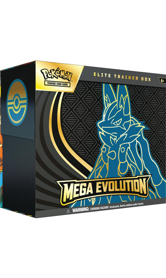 Pokemon TCG Mega Evolution Lucario Art  ETB Elite Trainer Box (New Sealed)