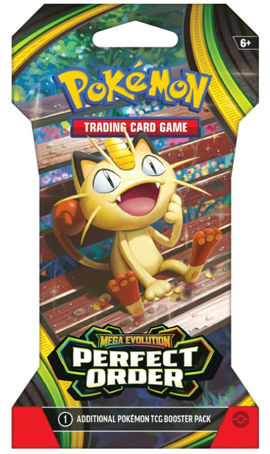 Pokemon TCG Mega Evolution Perfect Order Sleeved Booster Pack Random Art (New Sealed)