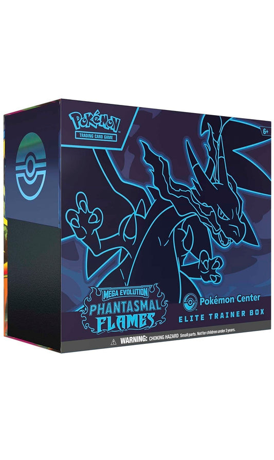 Pokemon TCG Mega Evolution Phantasmal Flames Pokemon Center ETB Elite Trainer Box (New Sealed)