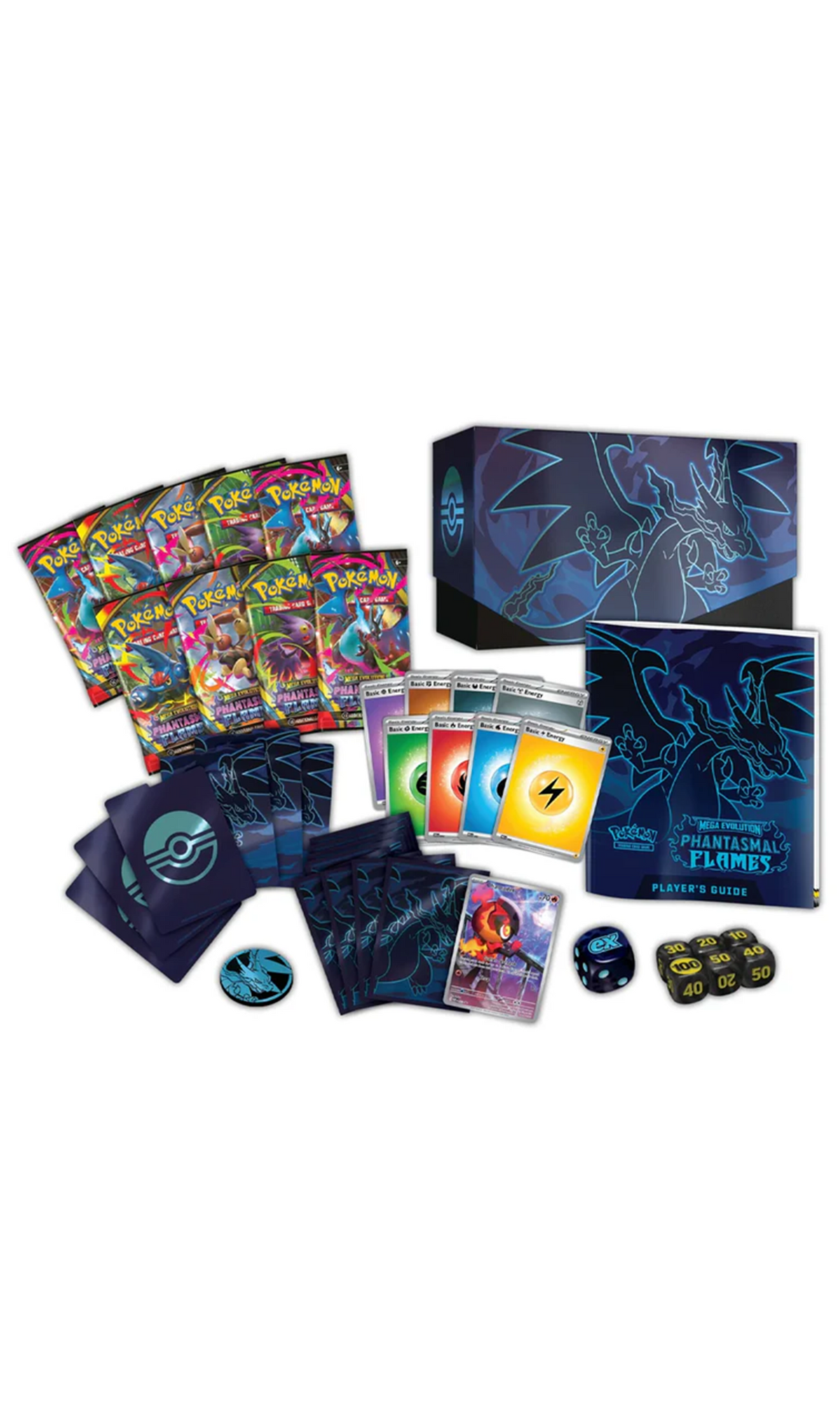 Pokemon TCG Mega Evolution Phantasmal Flames Pokemon Center ETB Elite Trainer Box (New Sealed)