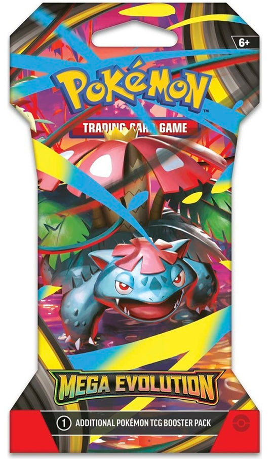Pokemon TCG Mega Evolution Sleeved Booster Pack Random Art (New Sealed)