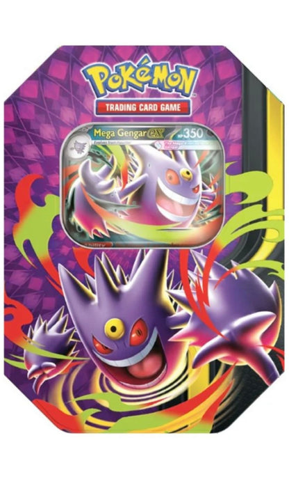 Pokemon TCG Mega Moonlit Gengar EX Promo Tin Box 4X Packs (New Sealed)