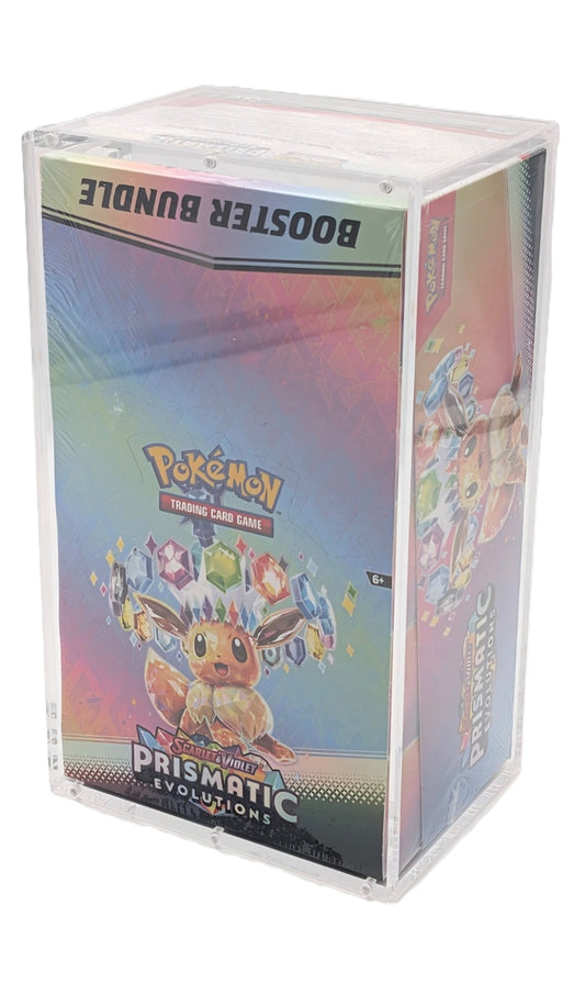 Pokemon TCG Prismatic Evolution Booster Bundle 10X Boxes Sealed Case with Acrylic Case (New Sealed Case)