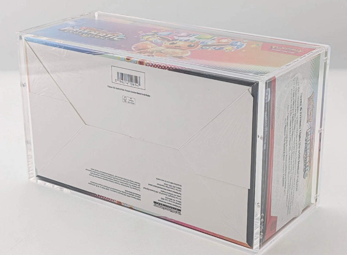 Pokemon TCG Prismatic Evolution Booster Bundle 10X Boxes Sealed Case with Acrylic Case (New Sealed Case)