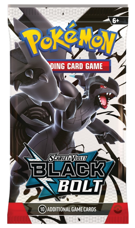 Pokemon TCG Scarlet & Violet Black Bolt 1X Booster Pack (New Sealed)
