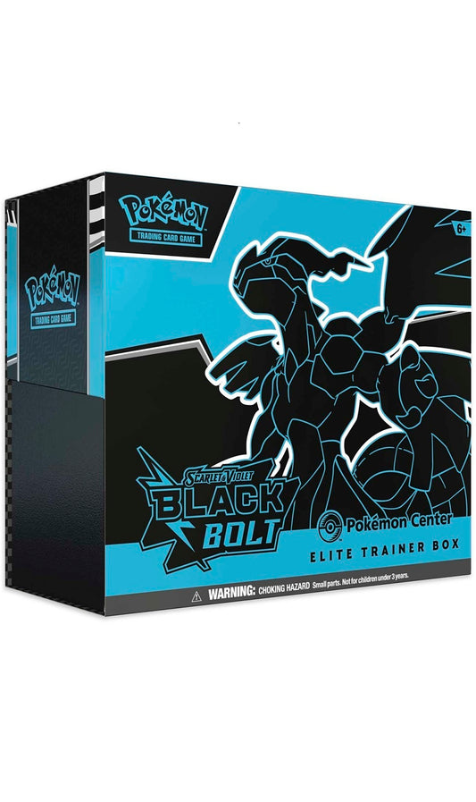 Pokemon TCG Scarlet & Violet Black Bolt Pokemon Center Elite Trainer Box ETB Box (New Sealed)
