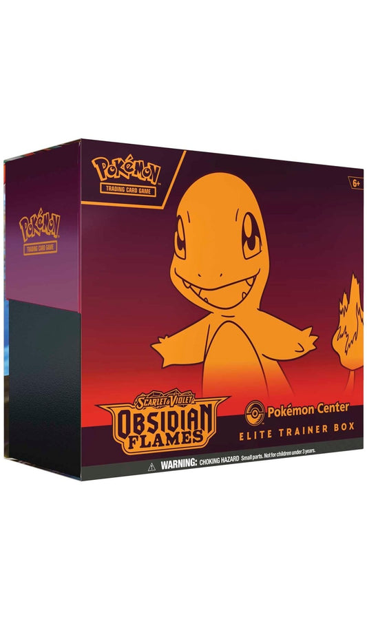 Pokemon TCG Scarlet & Violet Obsidian Flames Pokemon Center Elite Trainer Box ETB With Sleeve Protector (New Sealed)