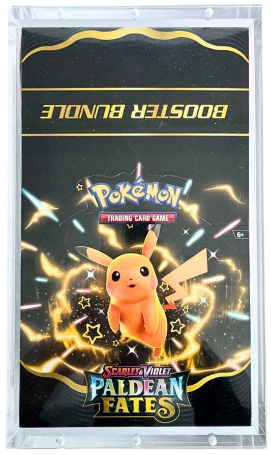 Pokemon TCG Scarlet & Violet Paldean Fates Booster Bundle 10X Boxes Sealed Case with Acrylic Case (New Sealed Case)