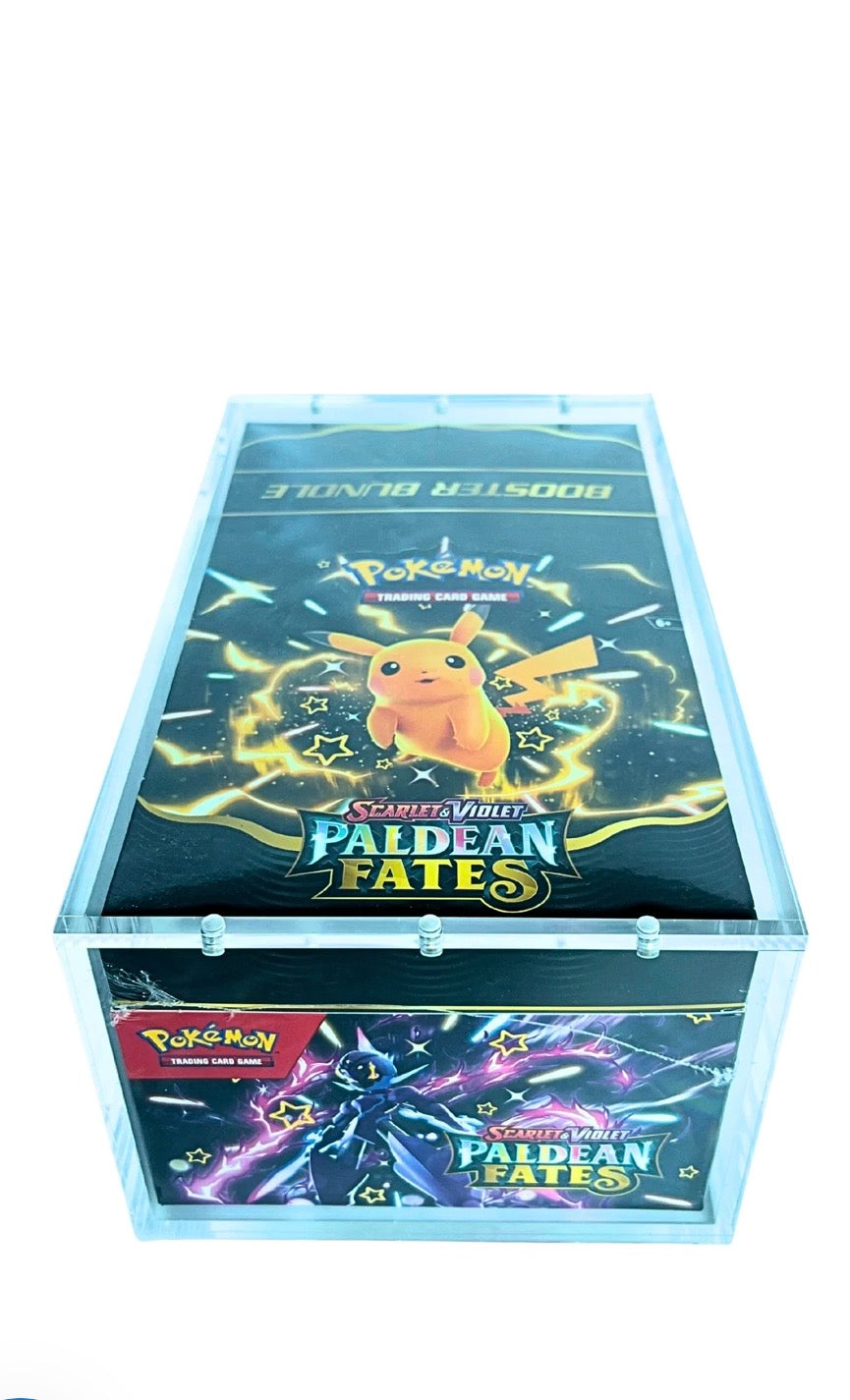Pokemon TCG Scarlet & Violet Paldean Fates Booster Bundle 10X Boxes Sealed Case with Acrylic Case (New Sealed Case)