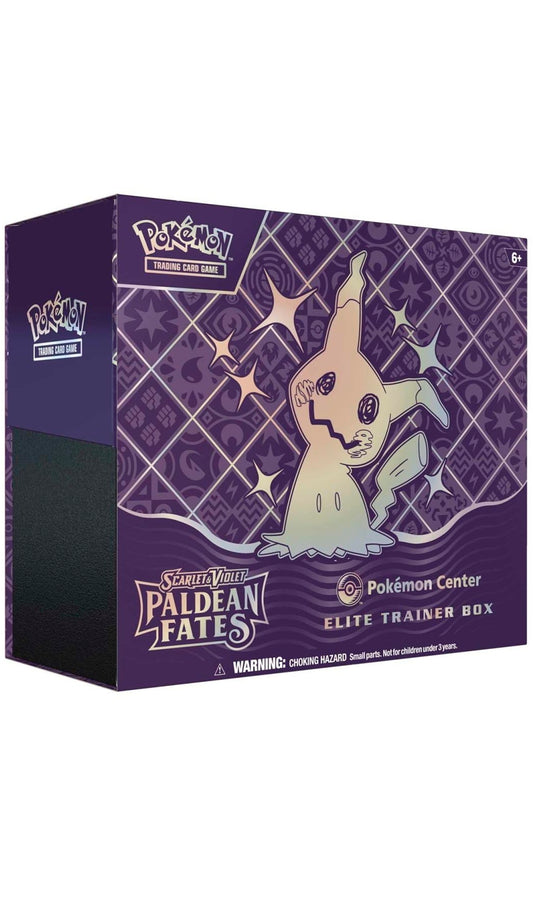 Pokemon TCG Scarlet & Violet Paldean Fates Pokemon Center Elite Trainer Box ETB (New Sealed)