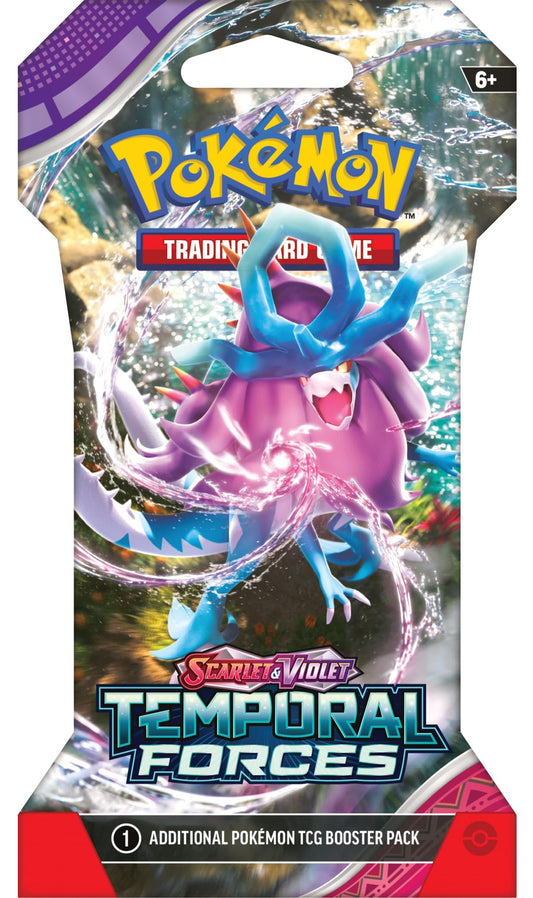 Pokemon TCG Scarlet & Violet Temporal Forces Sleeved Random Art (New Sealed)