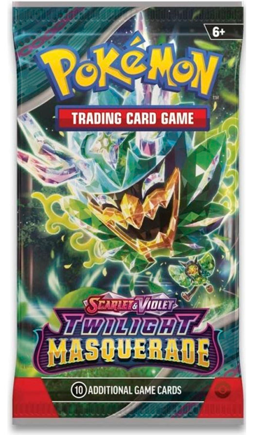 Pokemon TCG Scarlet & Violet Twilight Masquerade Random Art  Booster Pack (New Sealed)