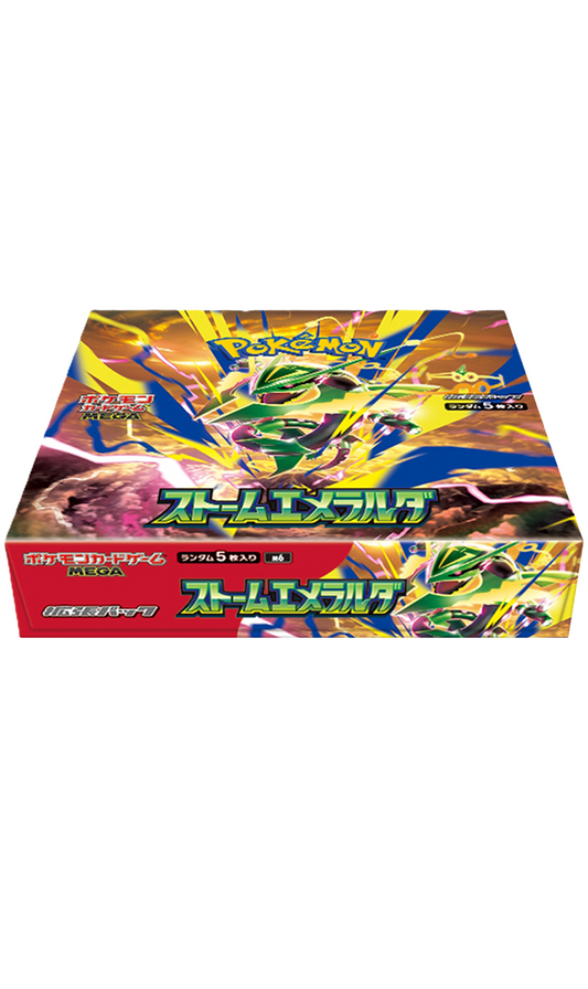 Pokemon TCG Storm Emeralda Japanese MEGA Booster Box M6 30X Packs (New Sealed)