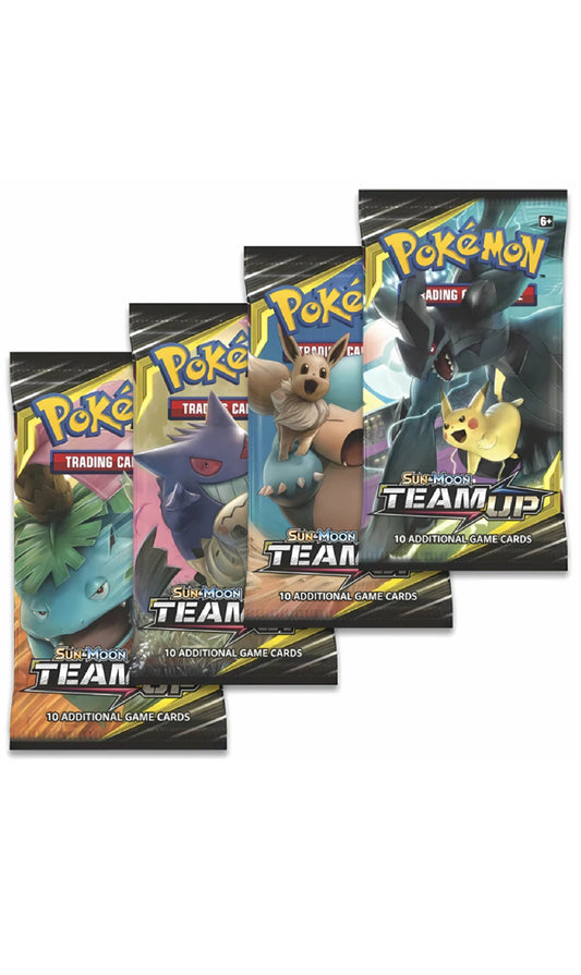 Pokemon TCG Sun And Moon Team Up Full Art Set 4X Packs (New Sealed)
