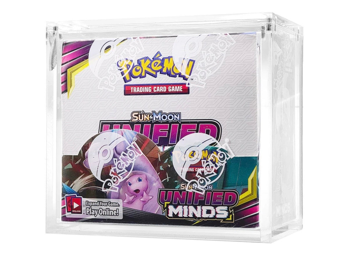 Pokemon TCG Sun & Moon Unified Minds Booster Box With Acrylic (New Sealed)