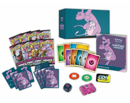 Pokemon TCG Sun & Moon Unified Minds ETB Elite Trainer Box with Acrylic (New Sealed)