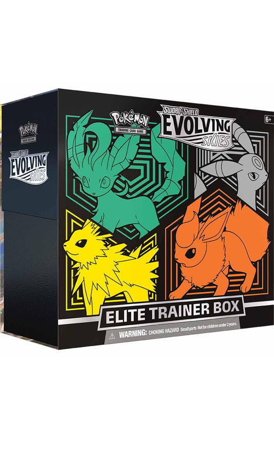 Pokemon TCG Sword And Shield Evolving Skies 1st Print ETB Elite Trainer Box (New Sealed)