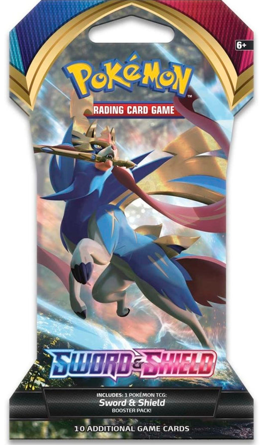 Pokemon TCG Sword & Shield Base Set Sleeved Booster Pack Random ART (New Sealed)