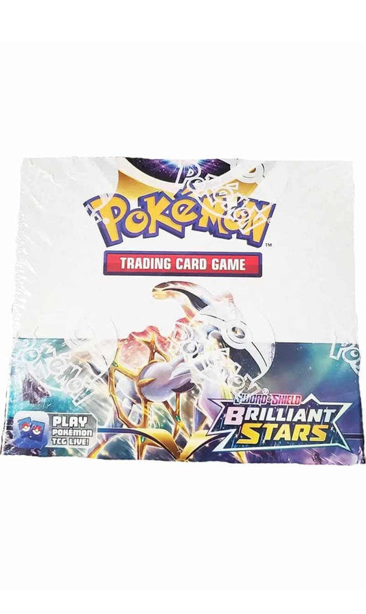 Pokemon TCG Sword & Shield Brilliant Stars Booster Box With Sleeve Protector 36 Packs (New Sealed)