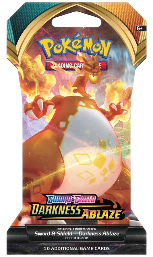 Pokemon TCG Sword & Shield Darkness Ablaze Sleeved Booster Pack Random Art (New Sealed)