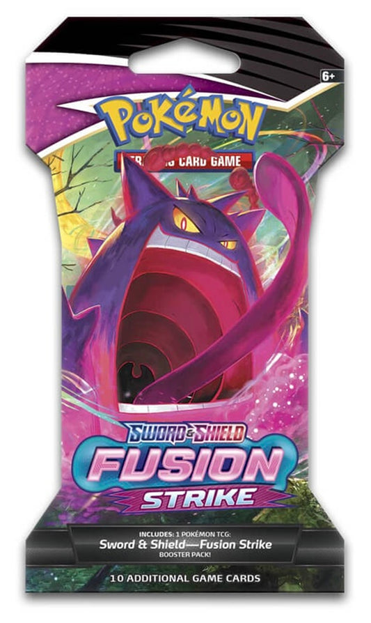 Pokemon TCG Sword & Shield Fusion Strike Sleeved 1X RANDOM ART Pack (New Sealed)