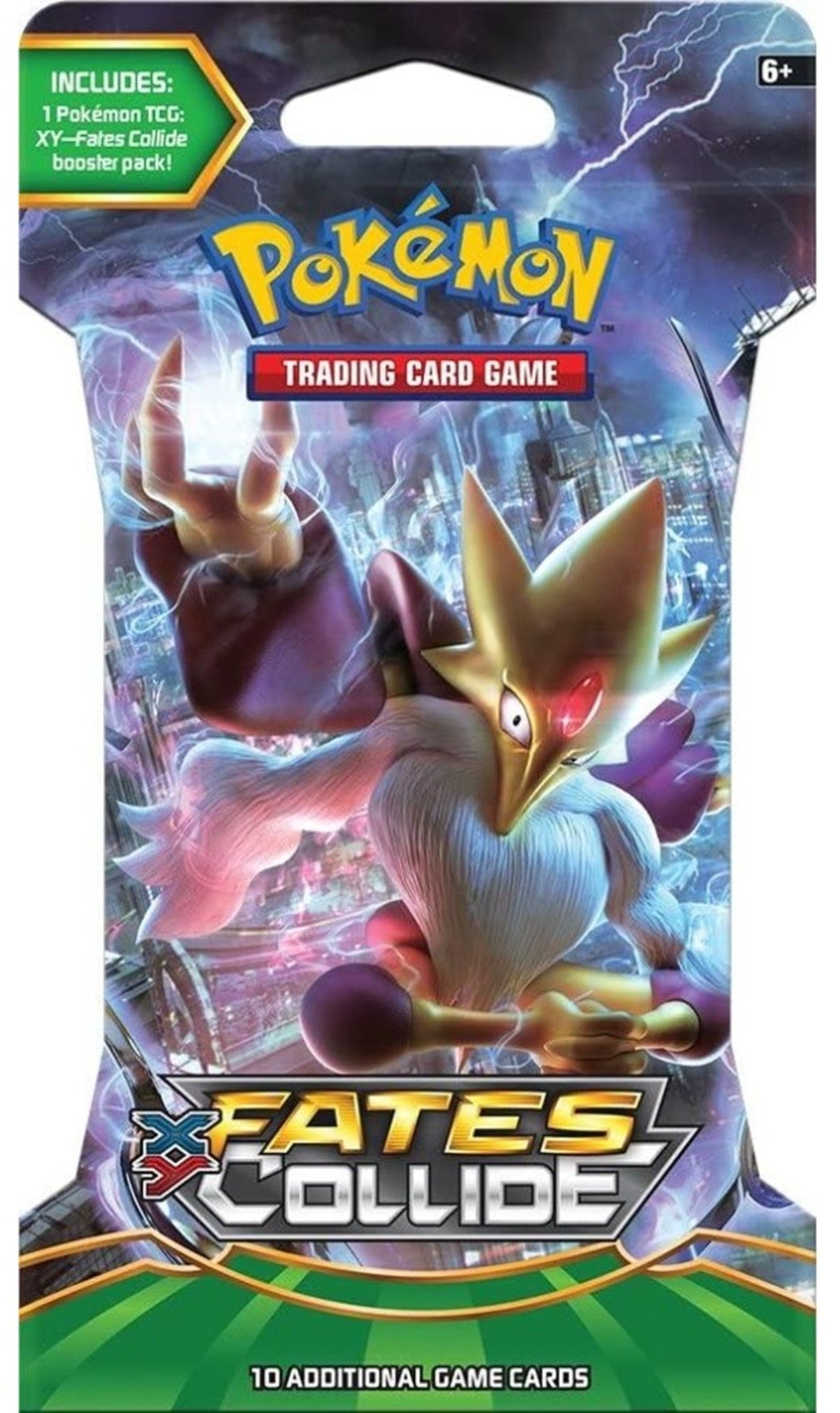 Pokémon TCG XY Fates Collide sleeved booster pack featuring random artwork, factory sealed and unopened.