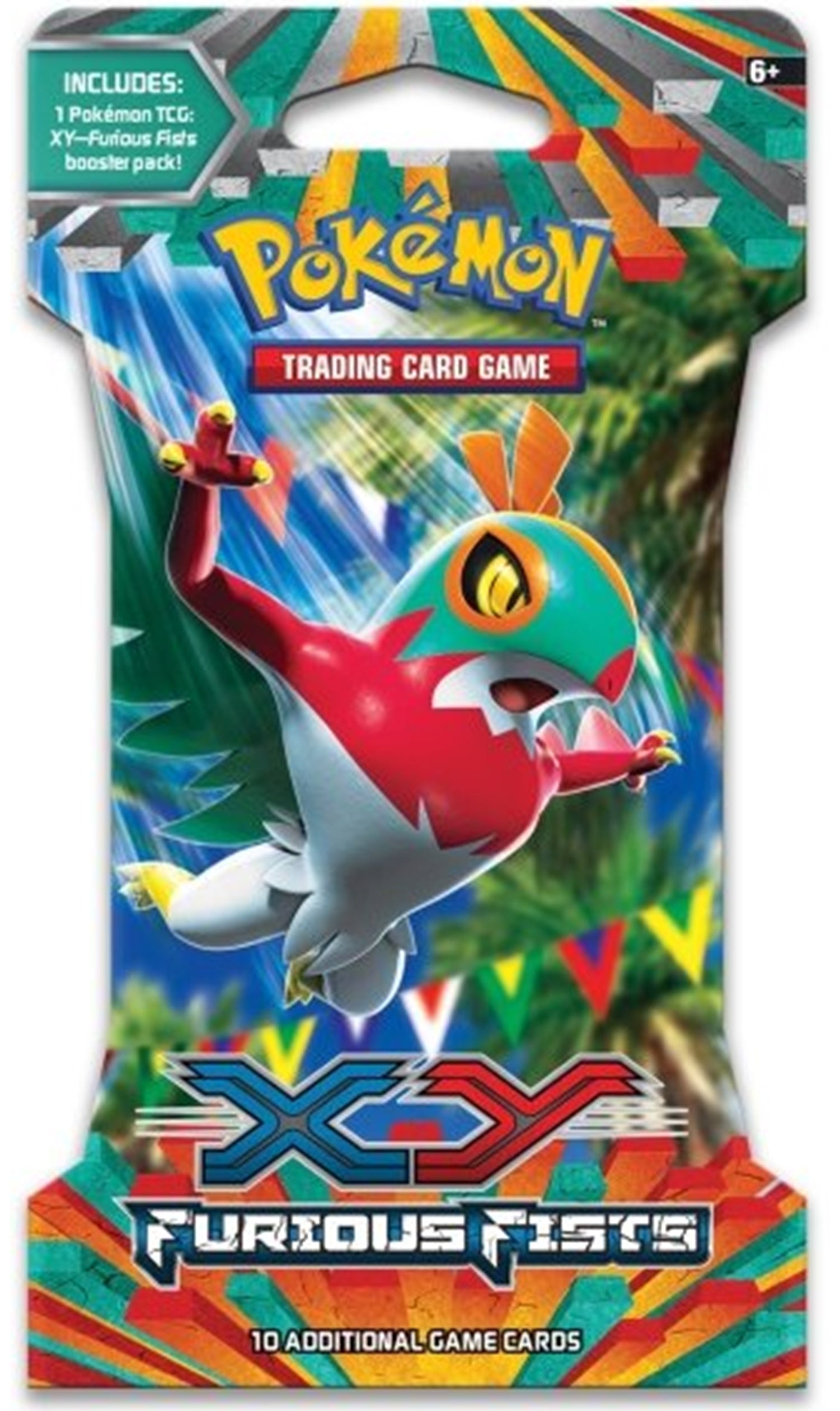 Pokemon TCG XY Furious Fists Sleeved Booster Pack Random Art (New Sealed)