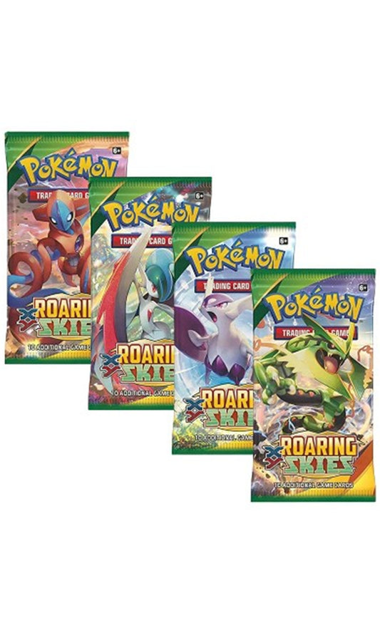 Pokemon TCG XY Roaring Skies Art Set 4X Booster Packs (New Sealed)