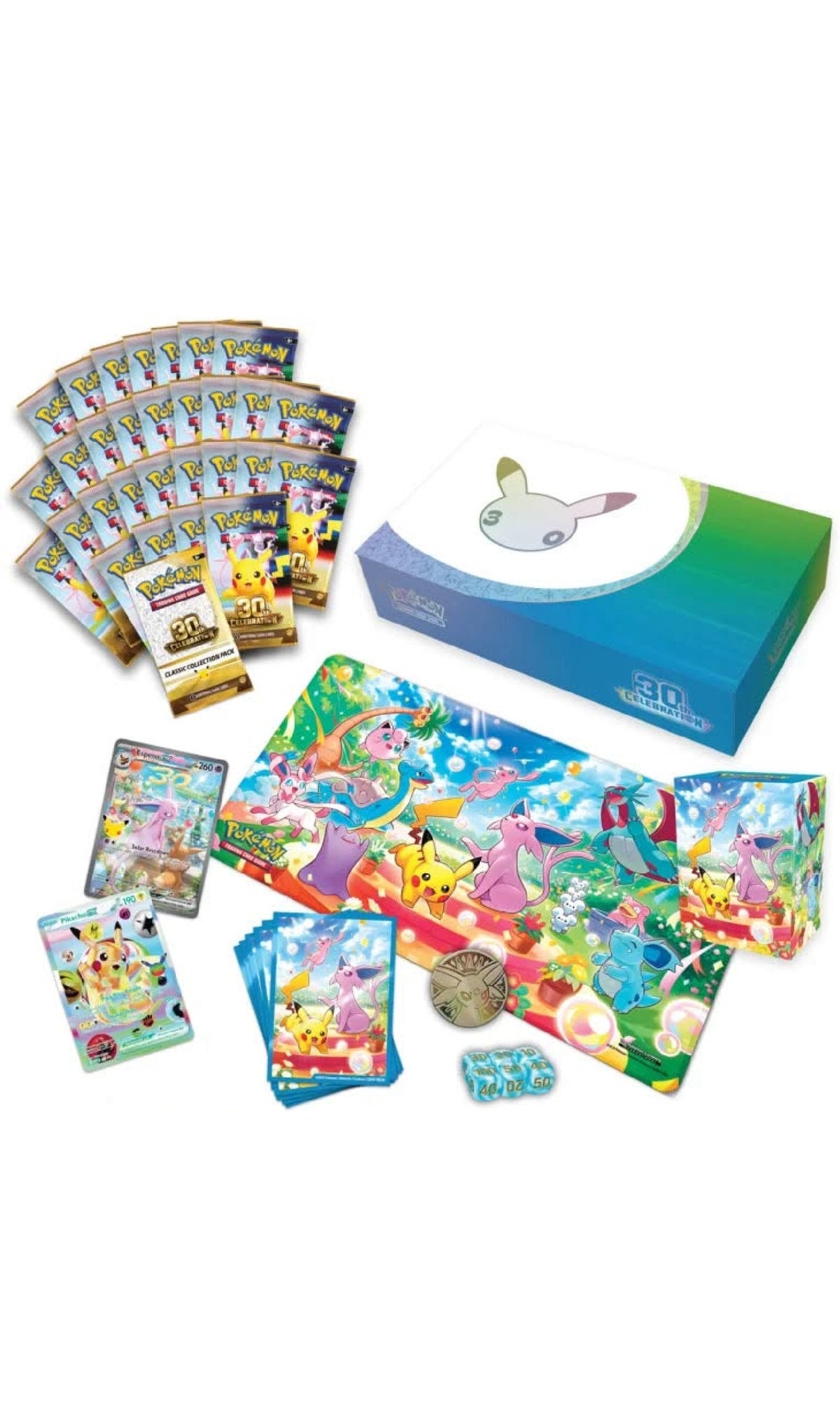 Pokémon TCG Celebrations 30th Anniversary Ultra Premium Collection (UPC) Day Version box, factory sealed and unopened collector's edition.