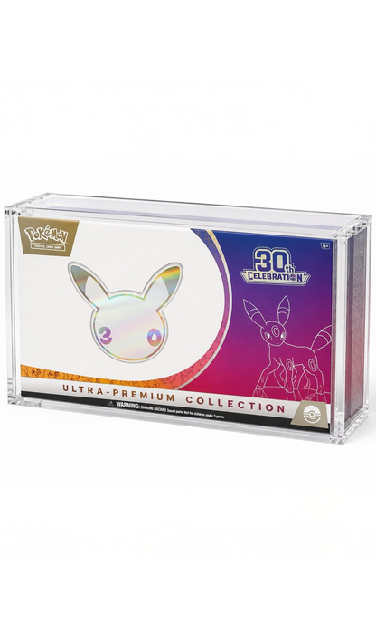 Pokémon TCG Celebrations 30th Anniversary Ultra Premium Collection (UPC) Night Version box, factory sealed and unopened collector's edition.