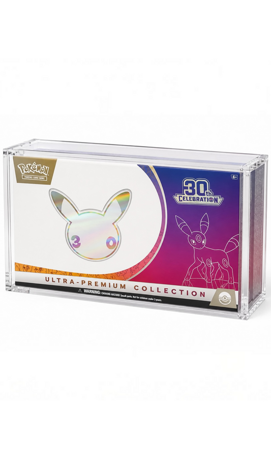 Pokémon TCG Celebrations 30th Anniversary Ultra Premium Collection (UPC) Night Version box, factory sealed and unopened collector's edition.